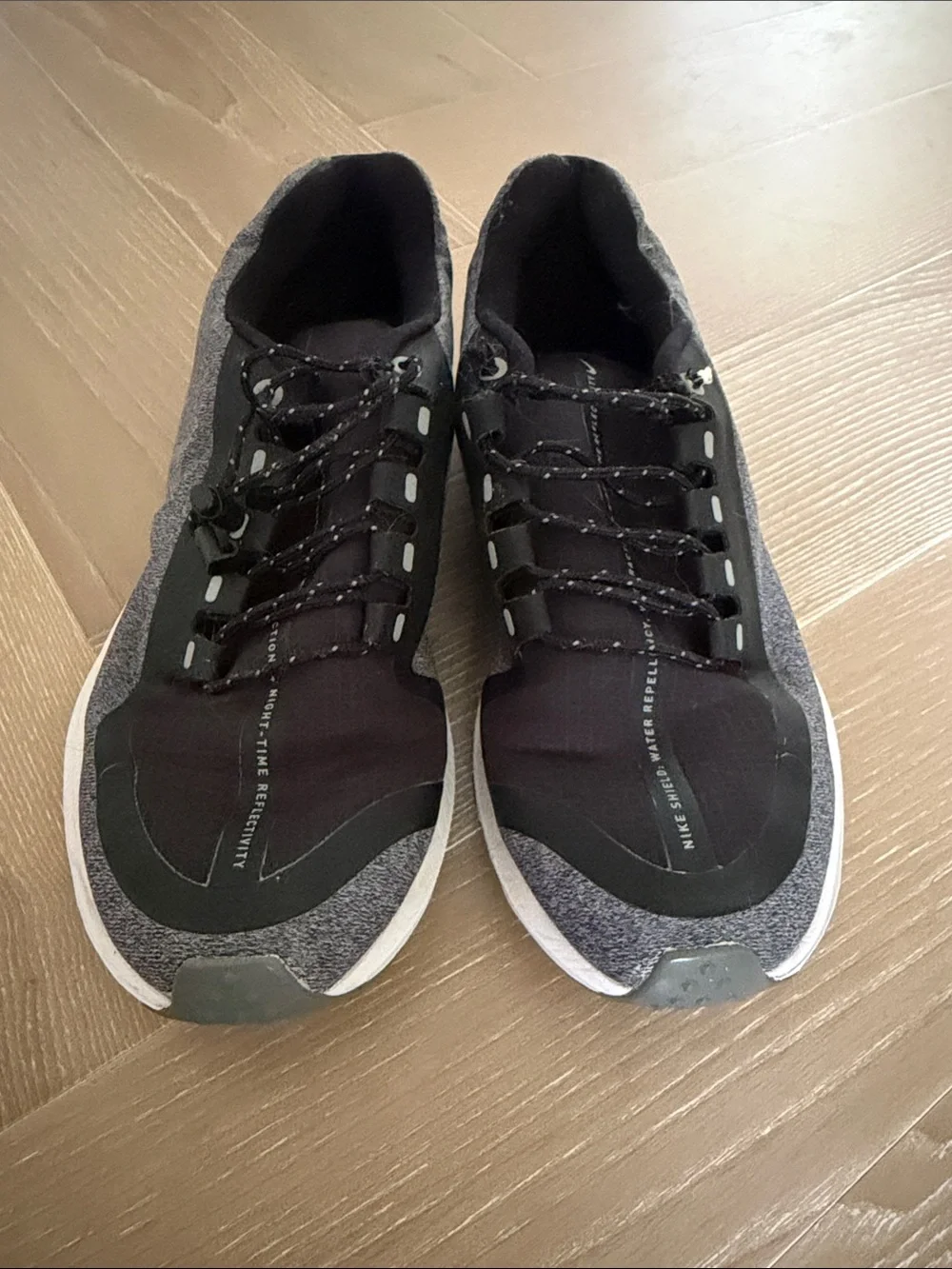 Nike Black and Gray Water Repellant Running Shoes